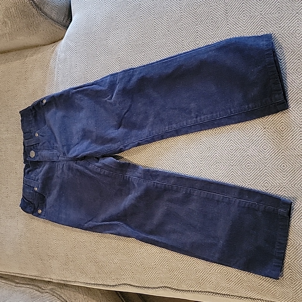 Janie & Jack Navy Blue Corduroy Pants Boys Sz 5